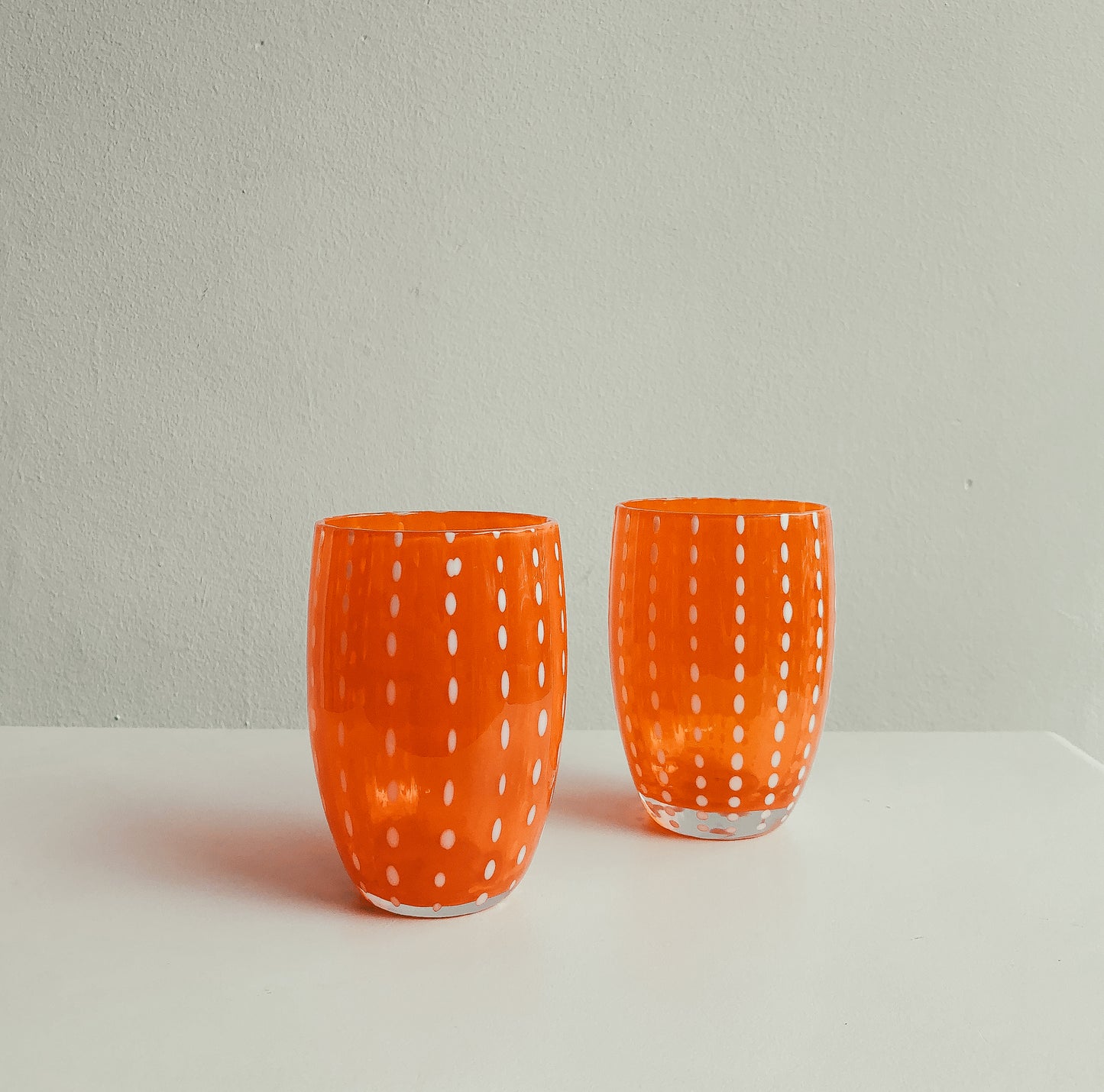 Handmade Watermelon Glasses in Chilli by PROSE Tabletop