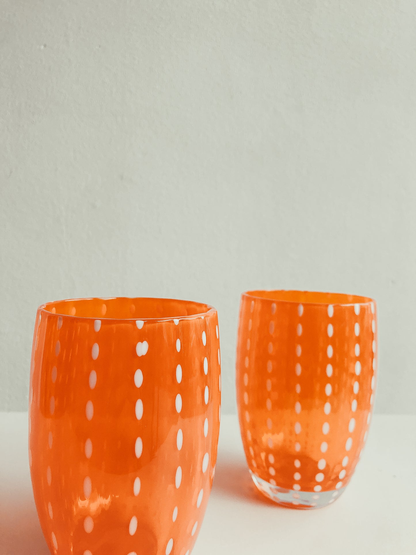 Handmade Watermelon Glasses in Chilli by PROSE Tabletop