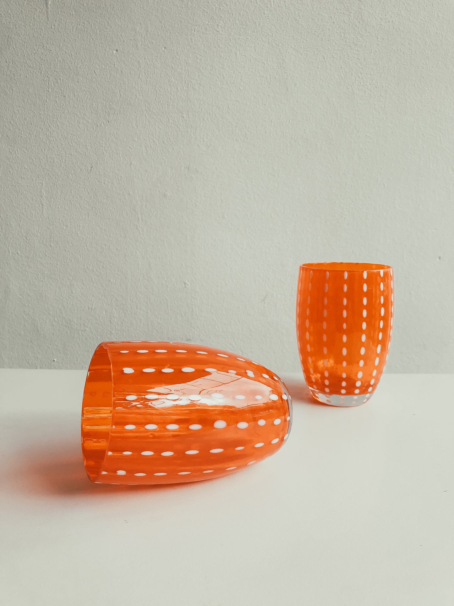 Handmade Watermelon Glasses in Chilli by PROSE Tabletop