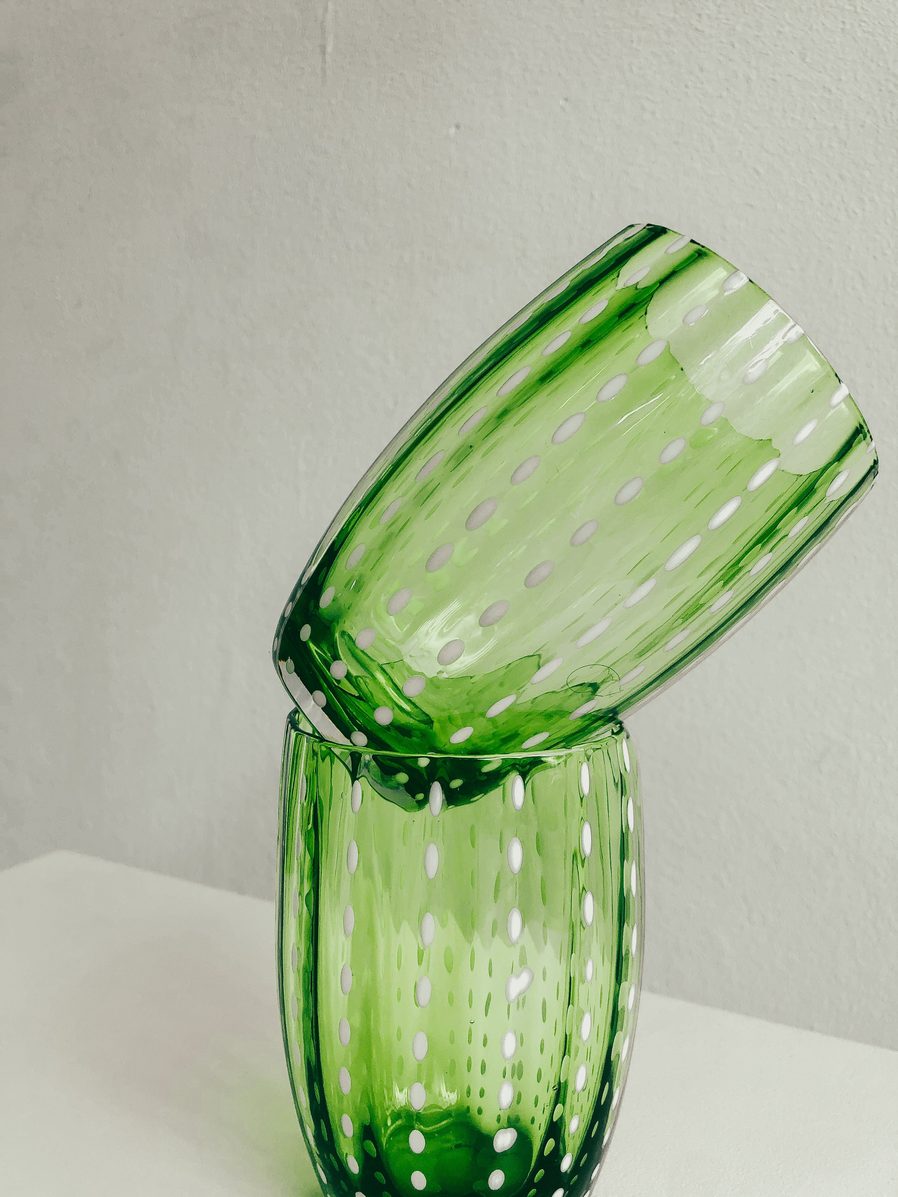 Handmade Watermelon Glasses in Empoli by PROSE Tabletop