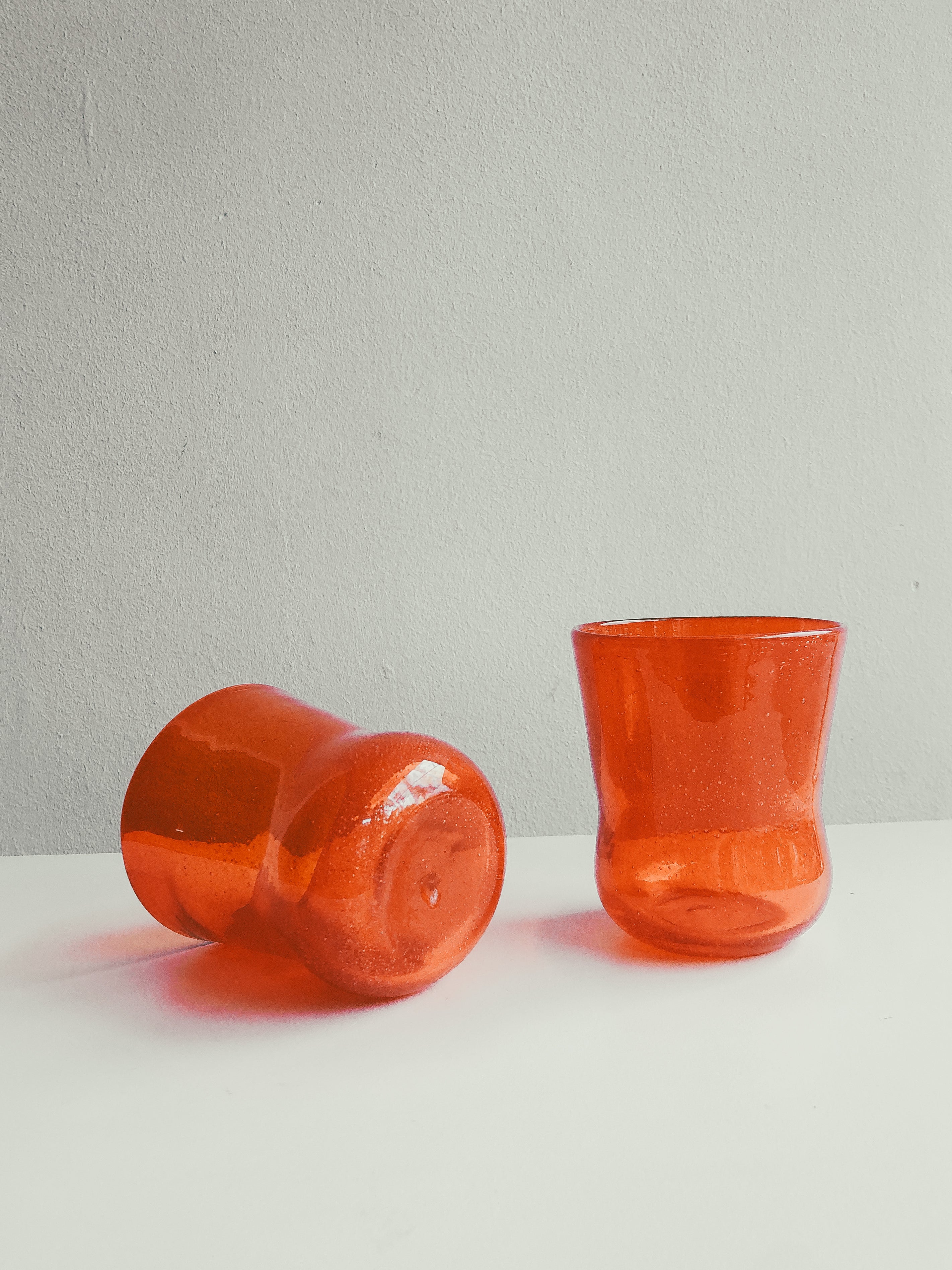 Candy Drink Glasses in Chilli by PROSE Tabletop