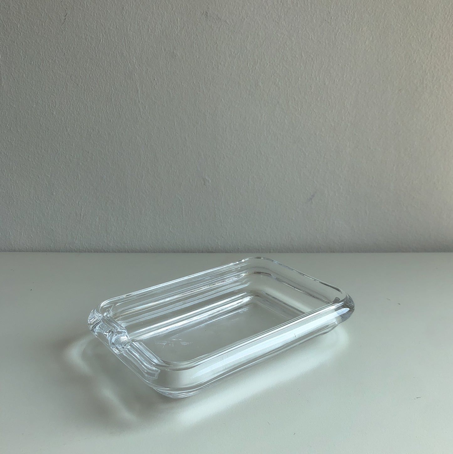 Clear Glass Soap Dish by PROSE Décor