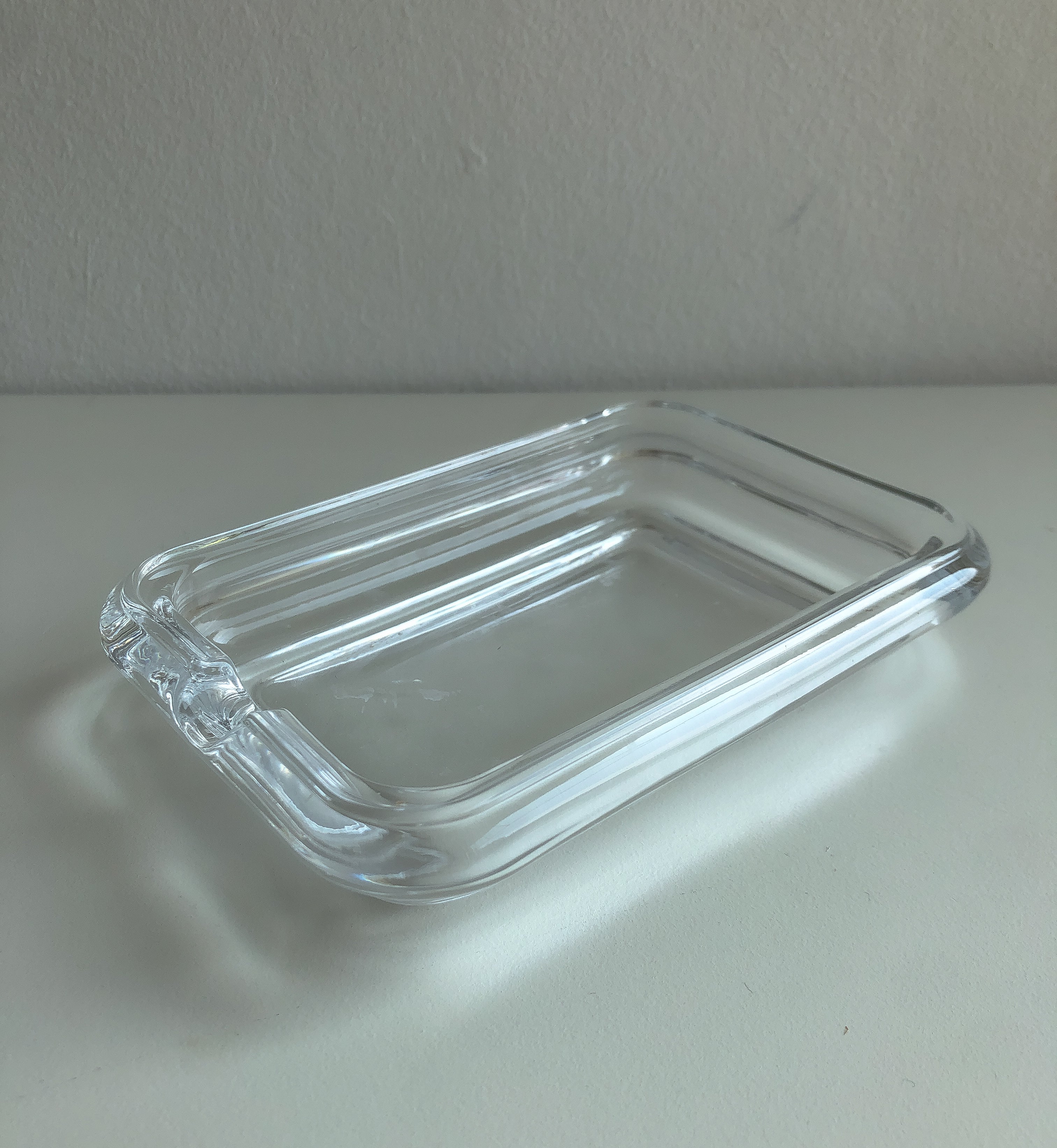 Clear Glass Soap Dish by PROSE Décor