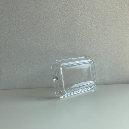 Clear Glass Soap Dish by PROSE Décor