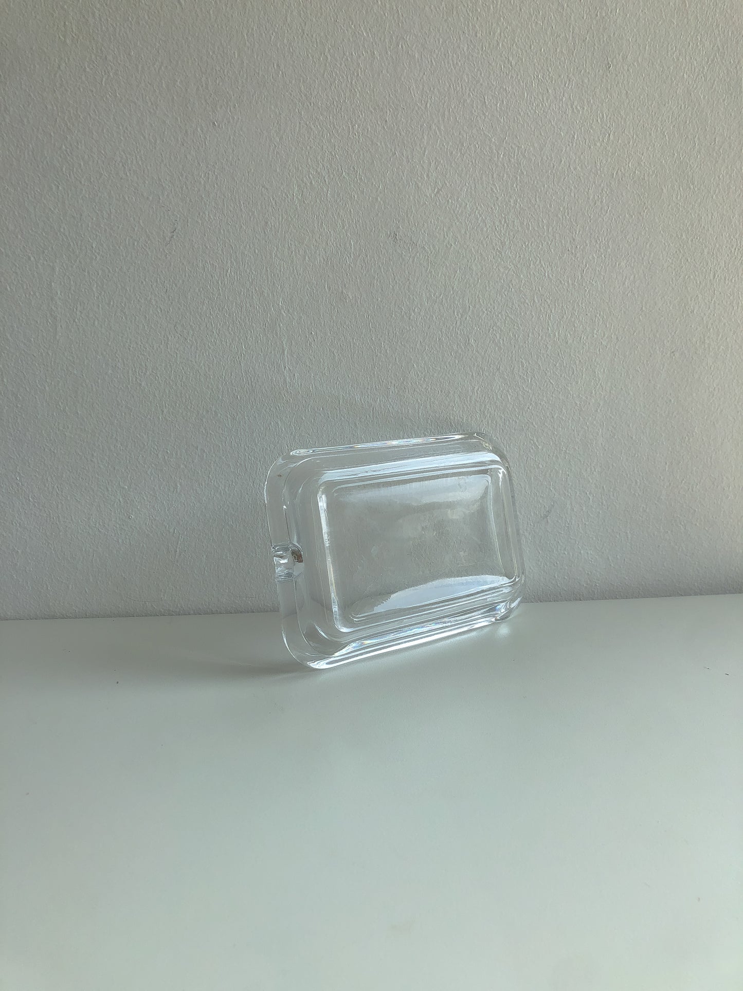 Clear Glass Soap Dish by PROSE Décor