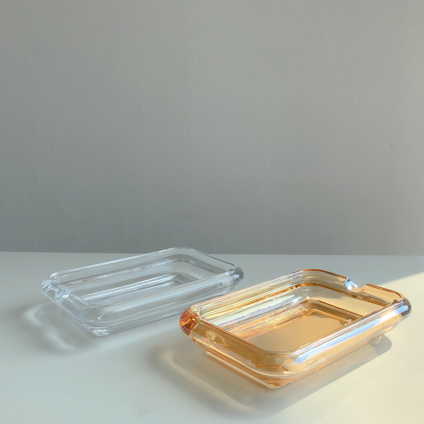 Clear Glass Soap Dish by PROSE Décor