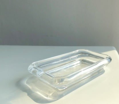 Clear Glass Soap Dish by PROSE Décor