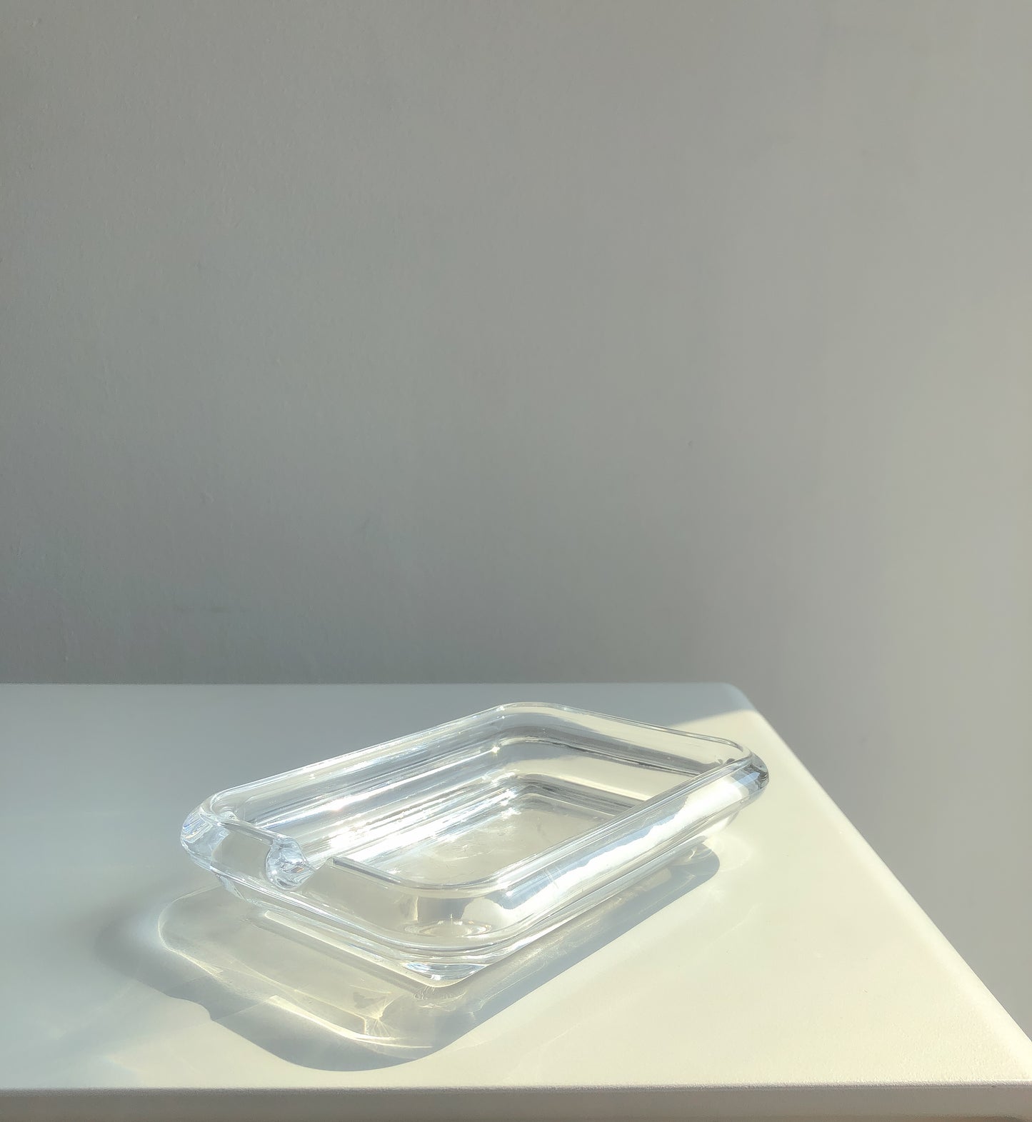 Clear Glass Soap Dish by PROSE Décor