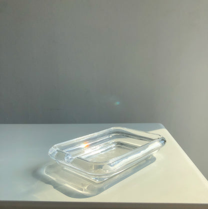 Clear Glass Soap Dish by PROSE Décor