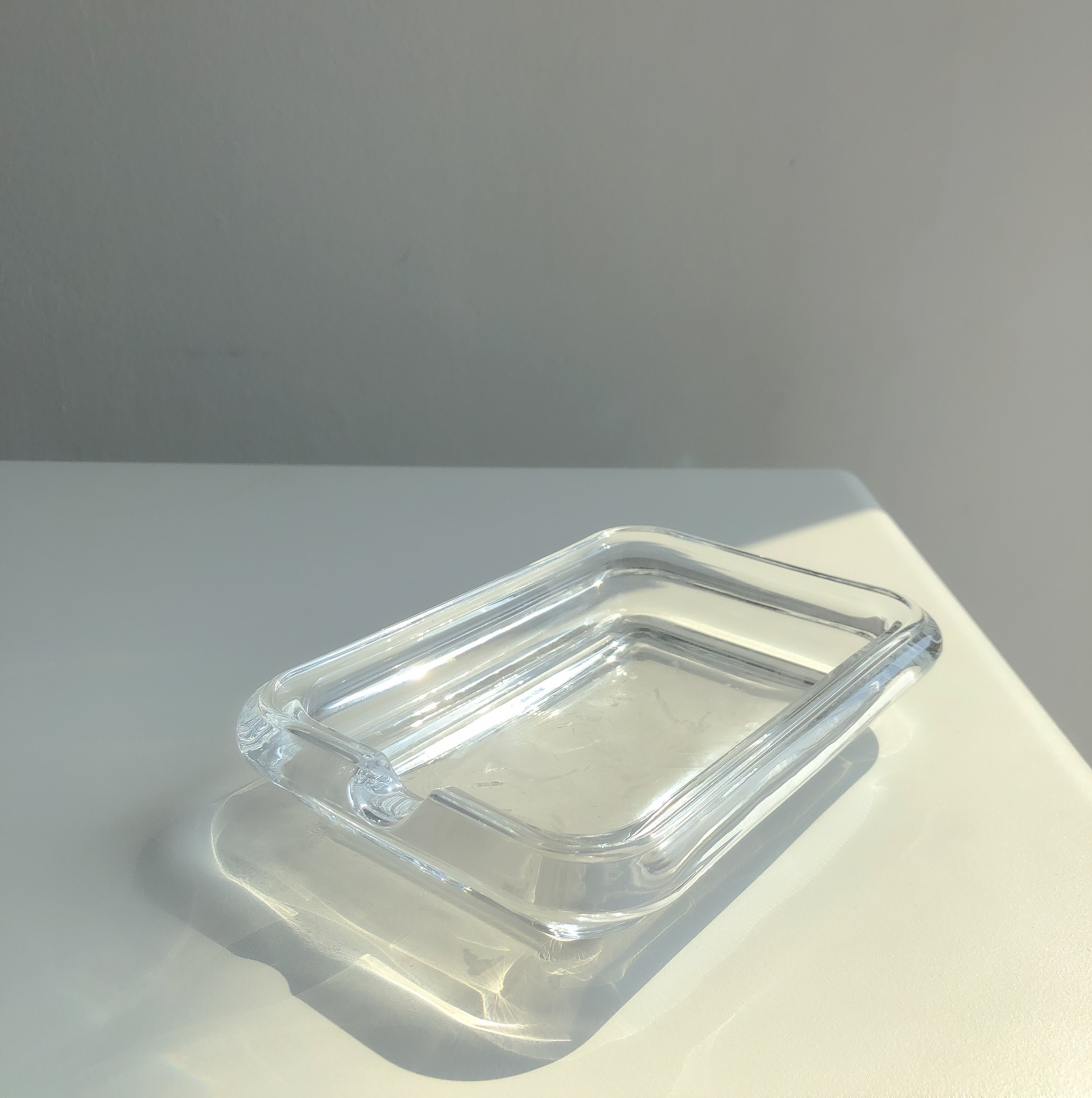 Clear Glass Soap Dish by PROSE Décor