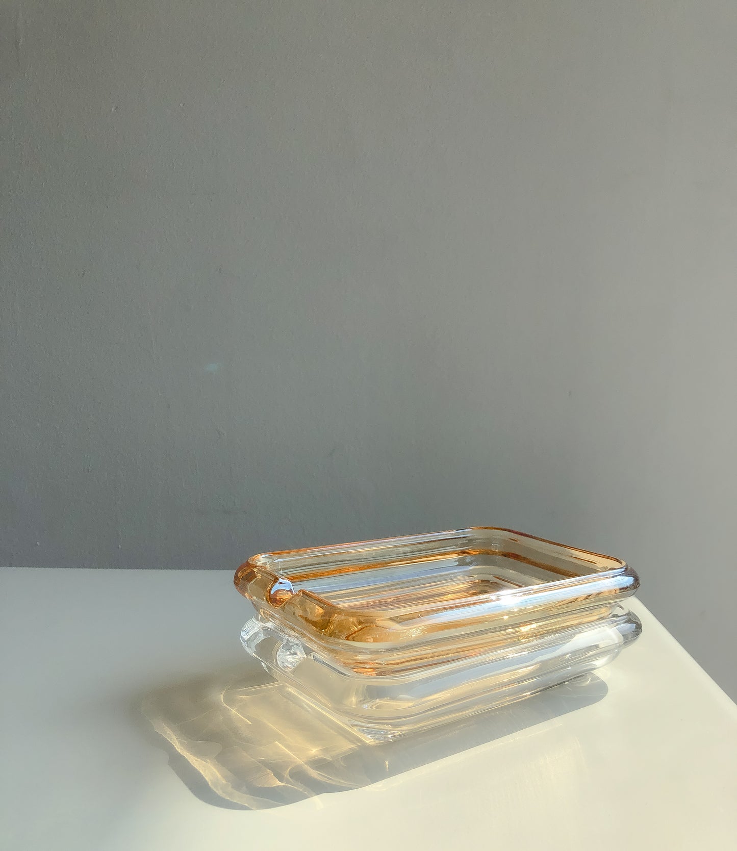 Clear Glass Soap Dish by PROSE Décor