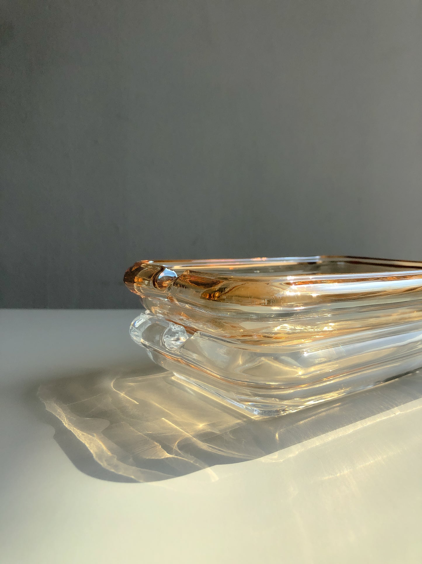 Clear Glass Soap Dish by PROSE Décor