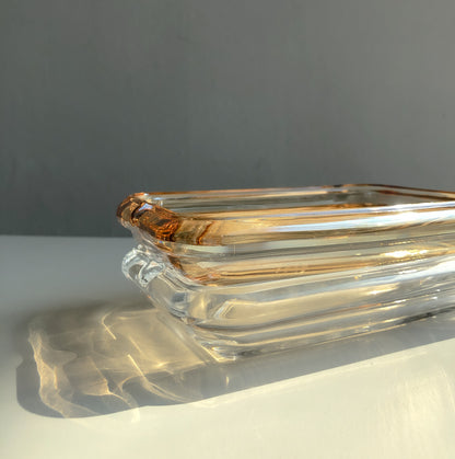 Clear Glass Soap Dish by PROSE Décor