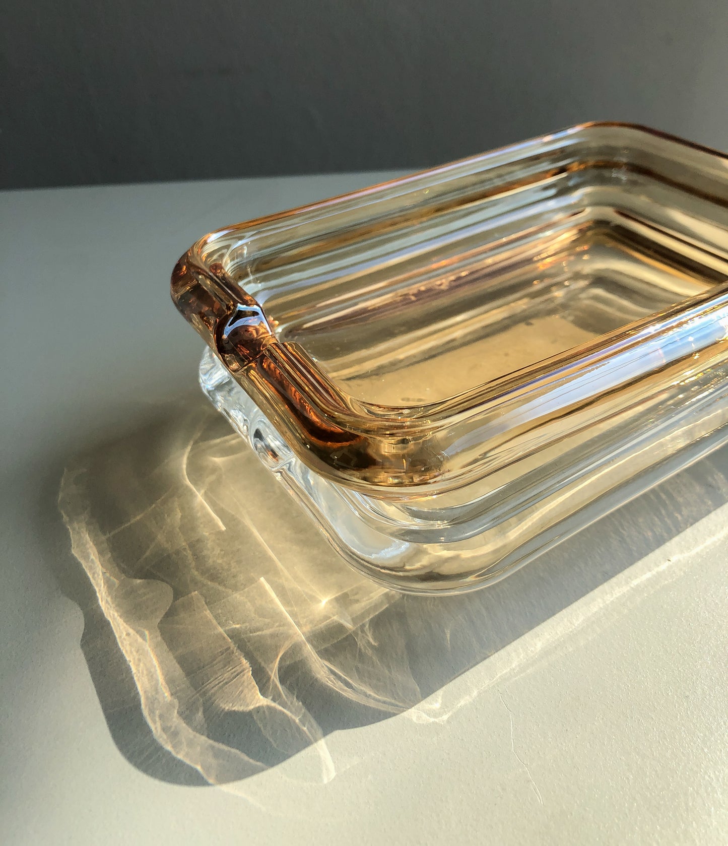 Clear Glass Soap Dish by PROSE Décor