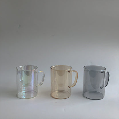 Grey Glass Coffee Mug by PROSE Tabletop