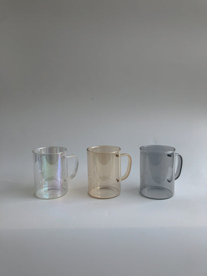 Grey Glass Coffee Mug by PROSE Tabletop