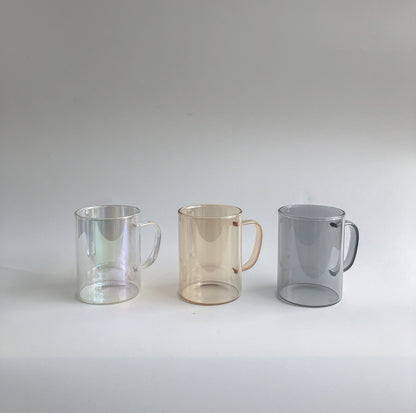 Grey Glass Coffee Mug by PROSE Tabletop