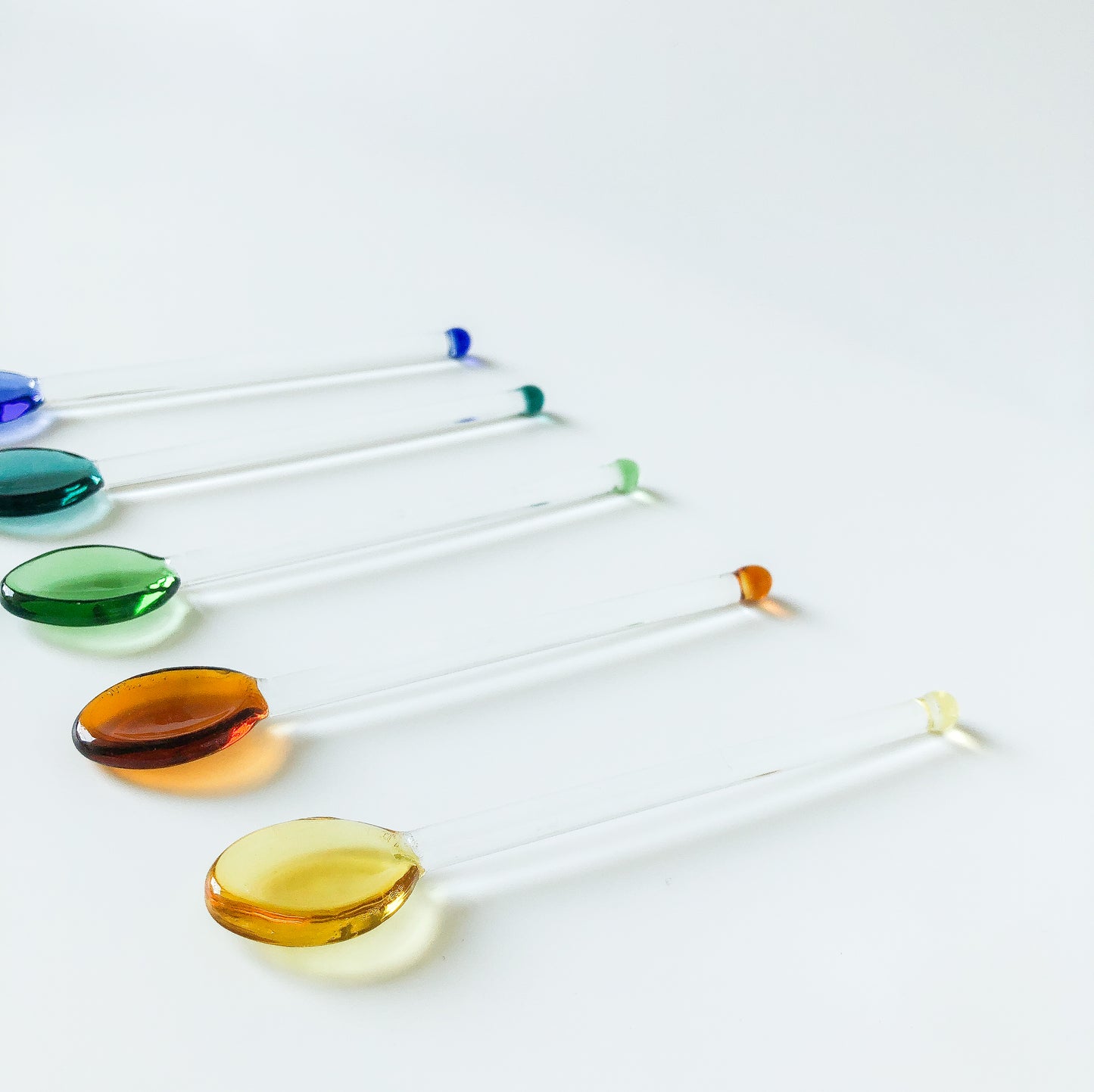 Gumdrop Glass Teaspoons by PROSE Tabletop