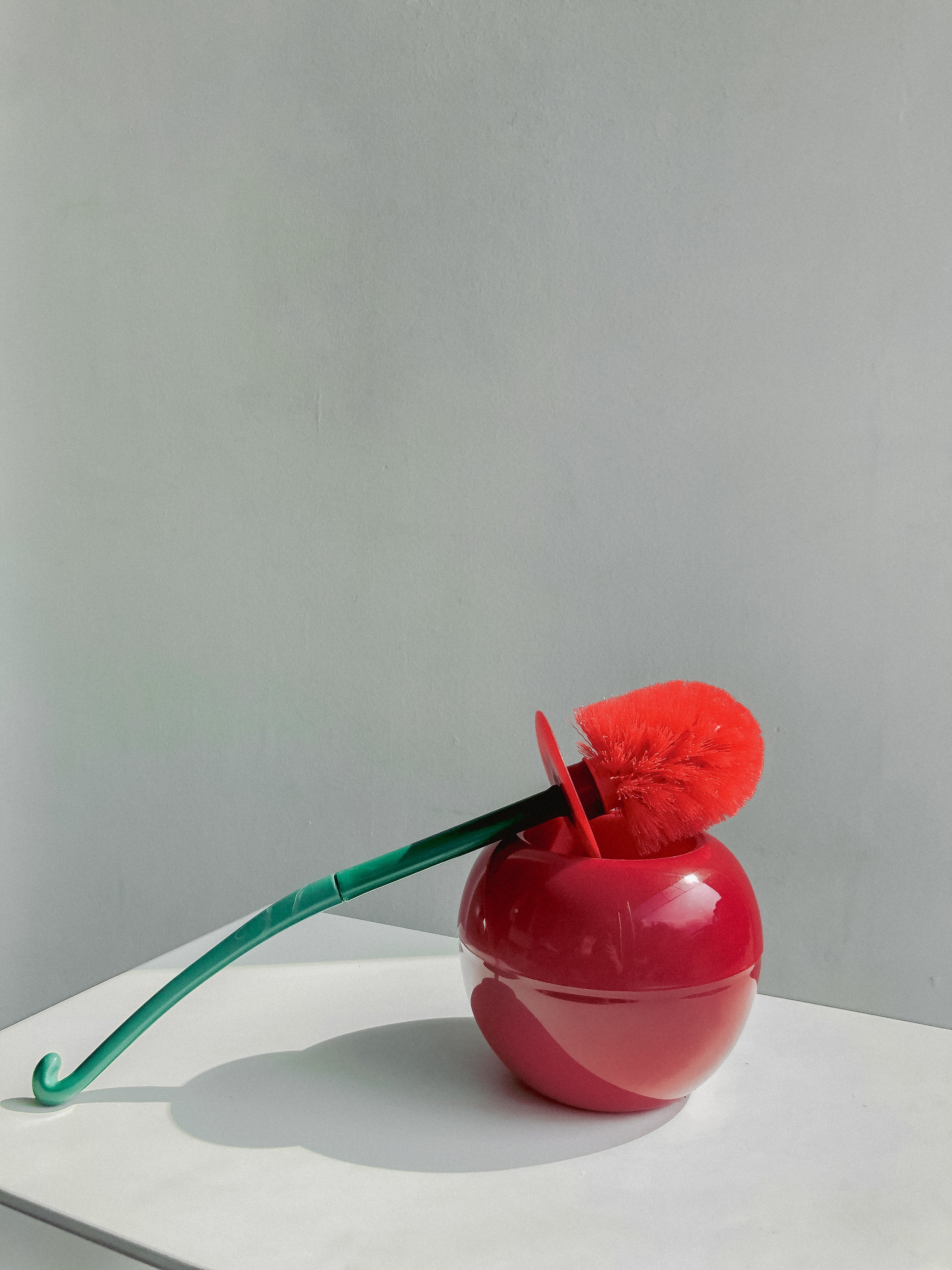 Cherry Toilet Brush with Holder by PROSE Décor