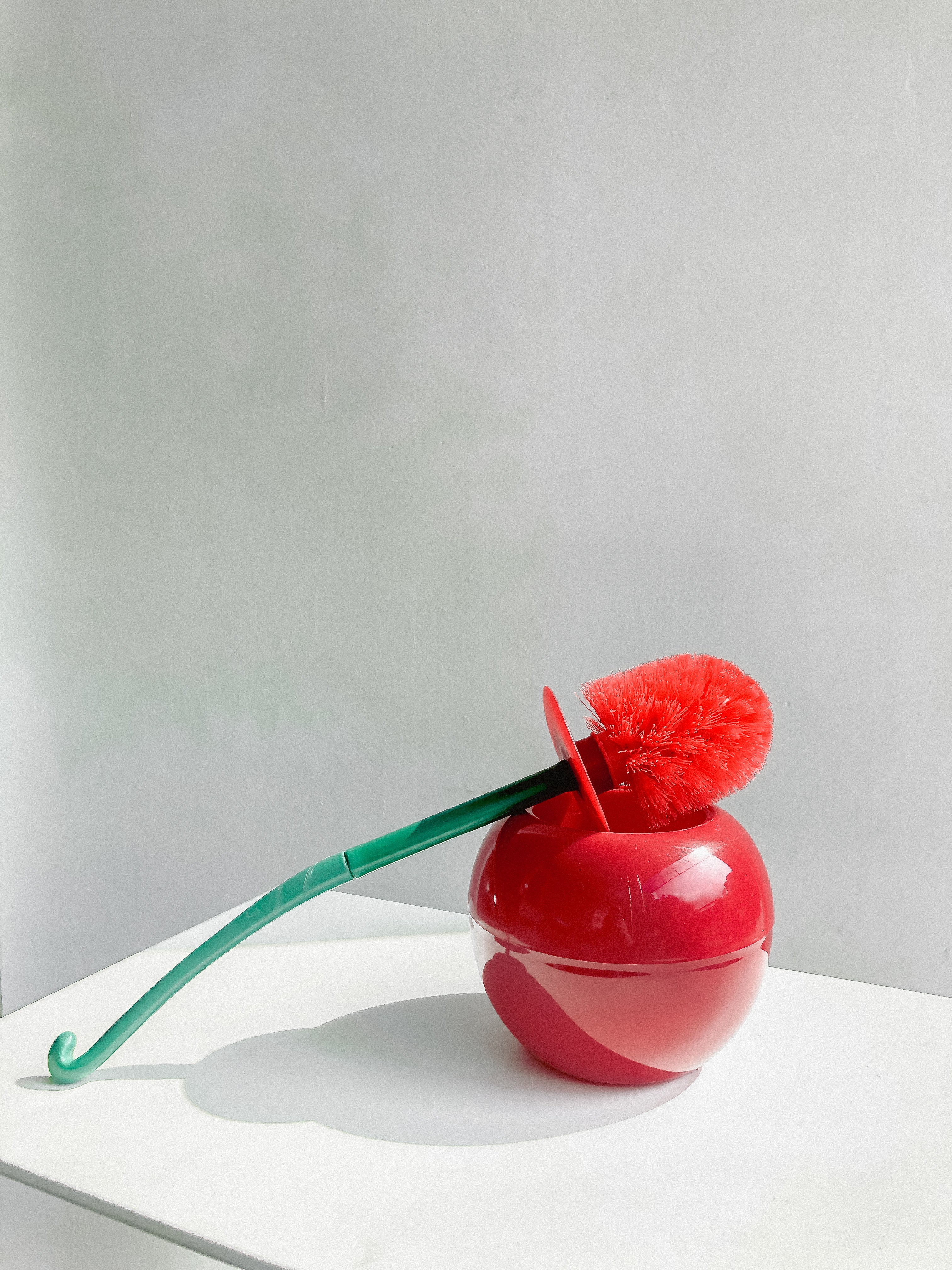 Cherry Toilet Brush with Holder by PROSE Décor