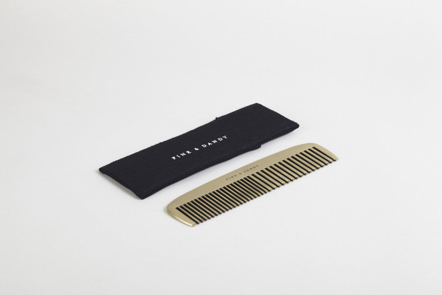 Fine and dandy brass comb - Emporium of the Modern Man
 - 1