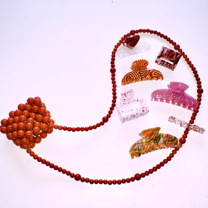 Valentine Glitter Hair Claw by Veronique