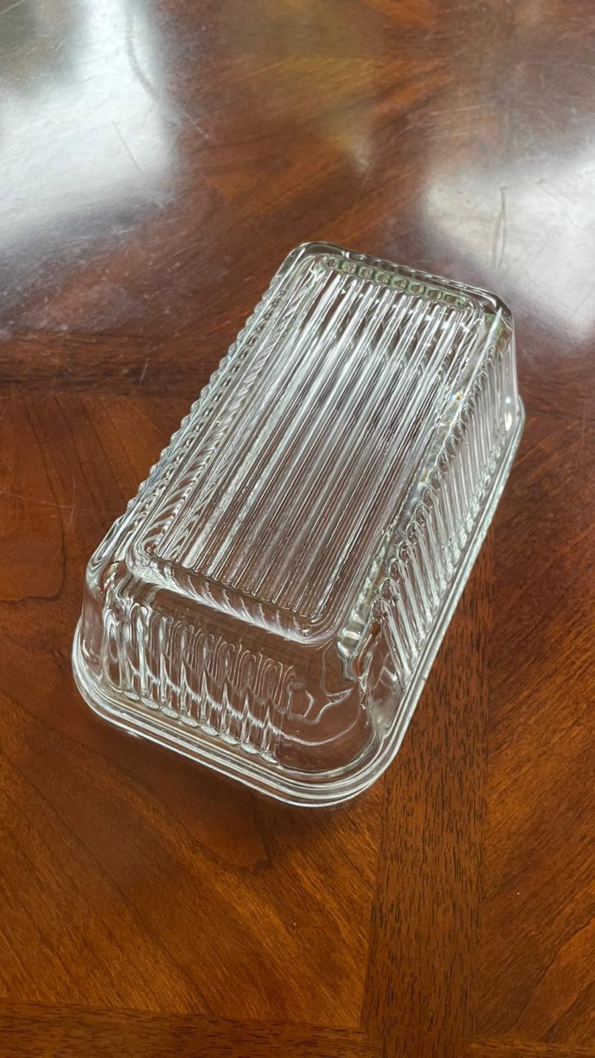 Ripple Glass Butter Dish by PROSE Tabletop