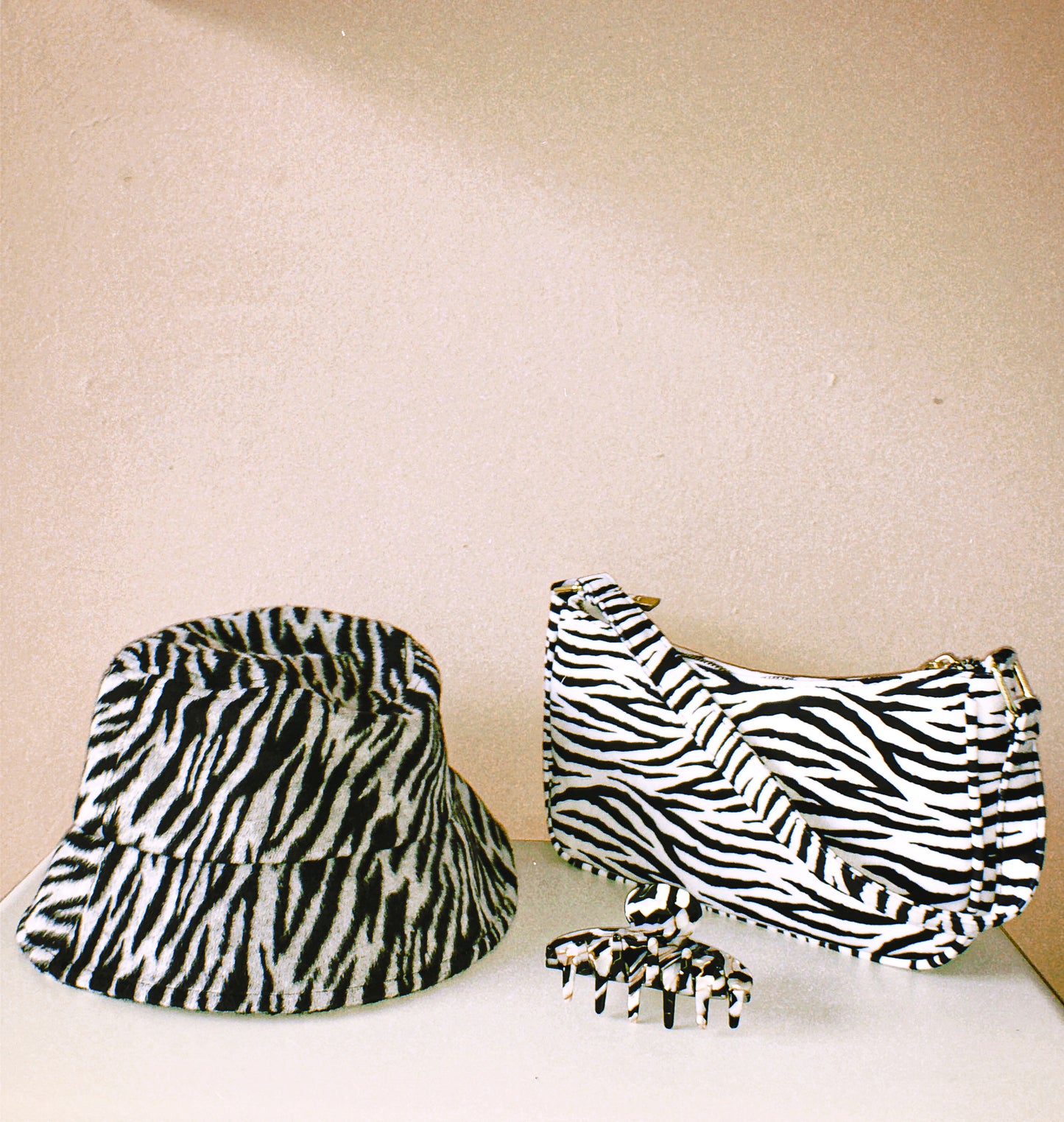 The Zebra Baguette Bag by Veronique