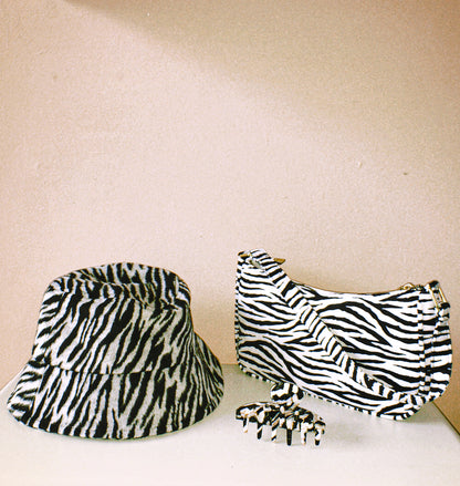 The Zebra Baguette Bag by Veronique