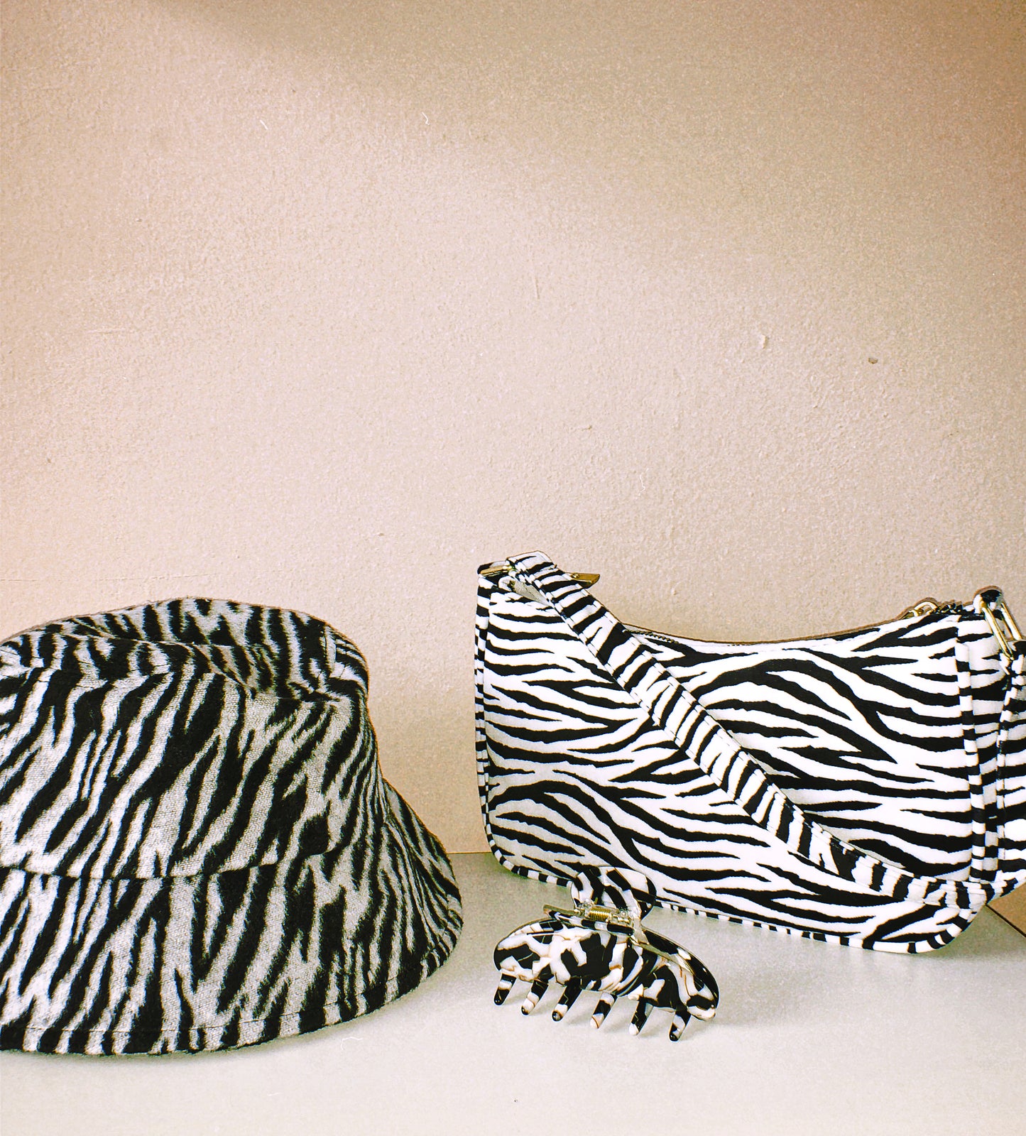 The Zebra Baguette Bag by Veronique