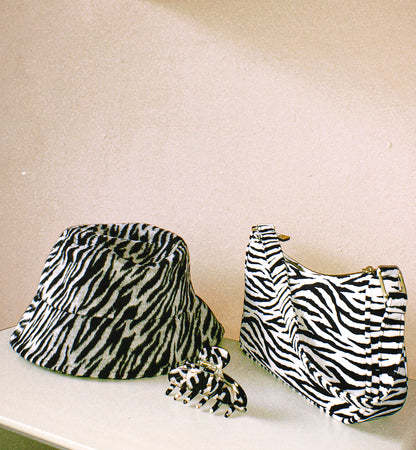 The Zebra Baguette Bag by Veronique