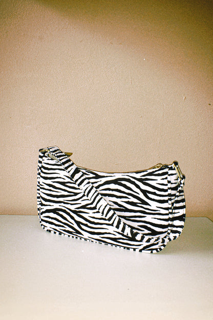 The Zebra Baguette Bag by Veronique
