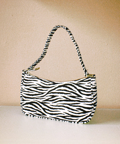 The Zebra Baguette Bag by Veronique