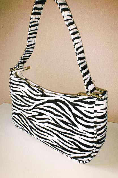 The Zebra Baguette Bag by Veronique