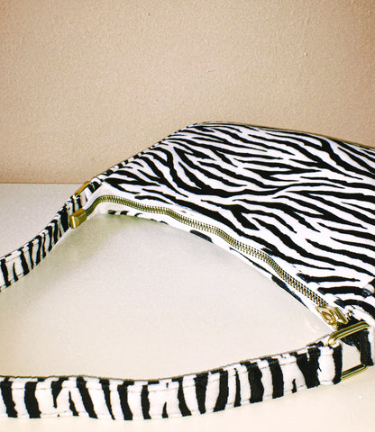 The Zebra Baguette Bag by Veronique