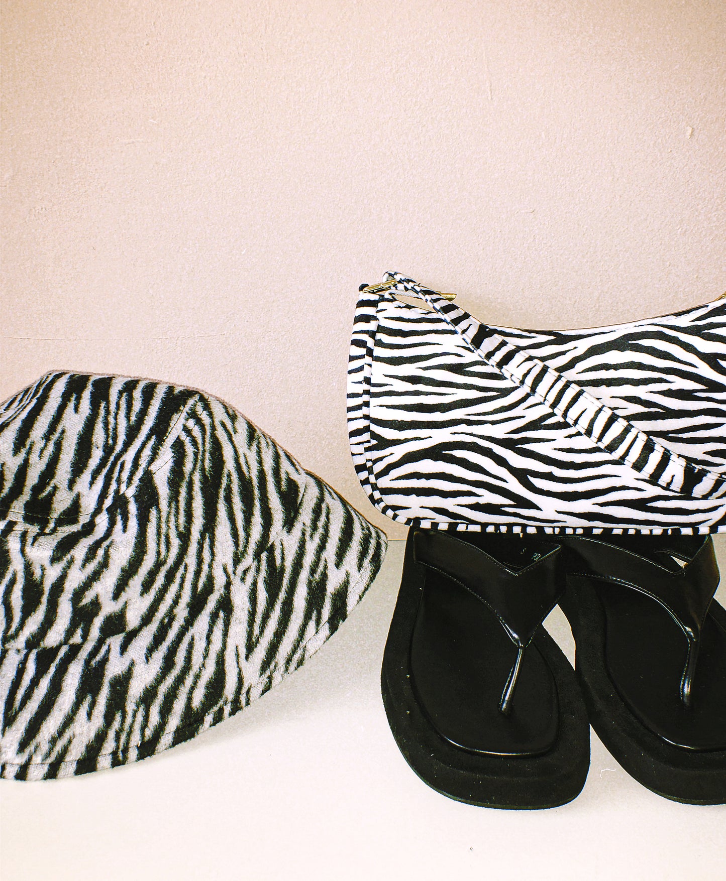 The Zebra Baguette Bag by Veronique