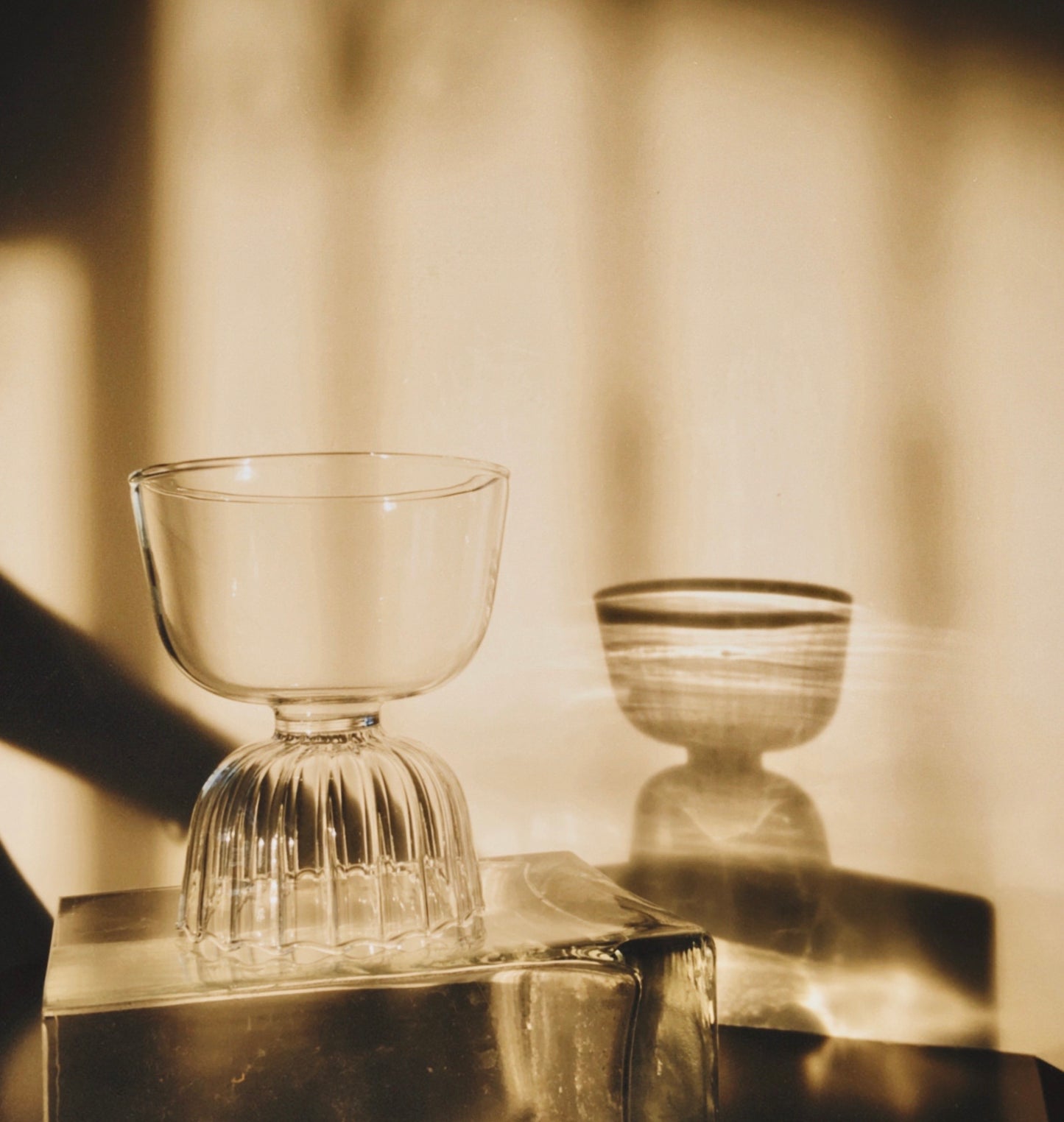 Handblown Pink Champagne Glass by PROSE Tabletop