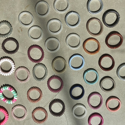 Veronique Curacao Phone Cord Hair Ties