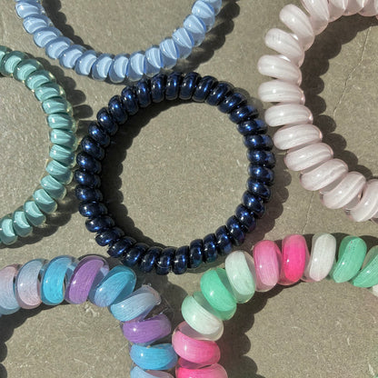 Veronique Curacao Phone Cord Hair Ties