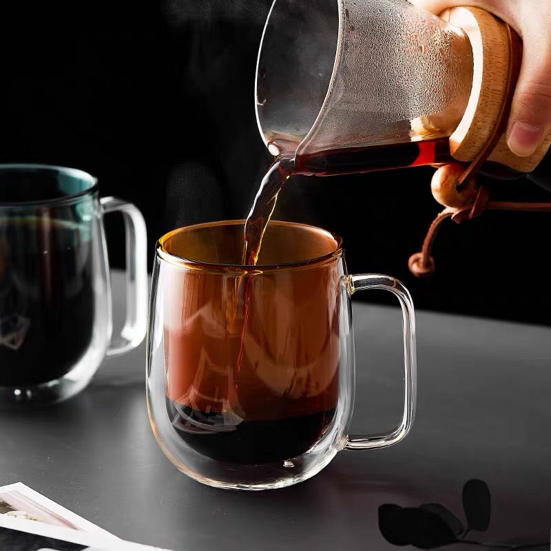 Insulated Curve Glass Mug by PROSE Tabletop