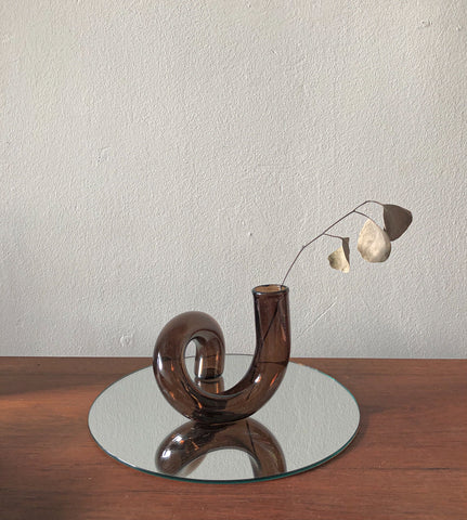 The Squiggle Candle Holder & Vase in Espresso by PROSE Décor