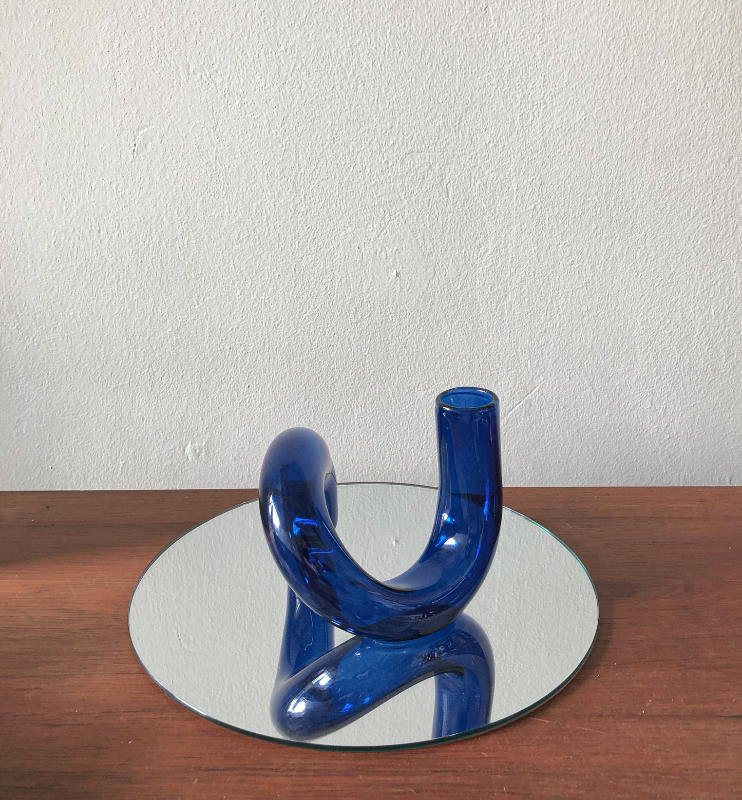 The Squiggle Candle Holder & Vase in Ultramarine by PROSE Décor