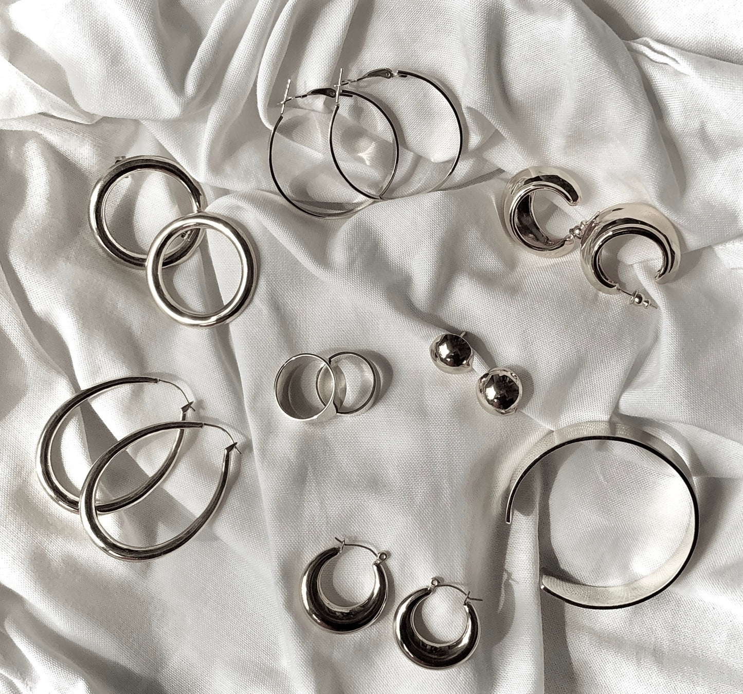 Thick Flat Band Rings by Veronique 925 Silver