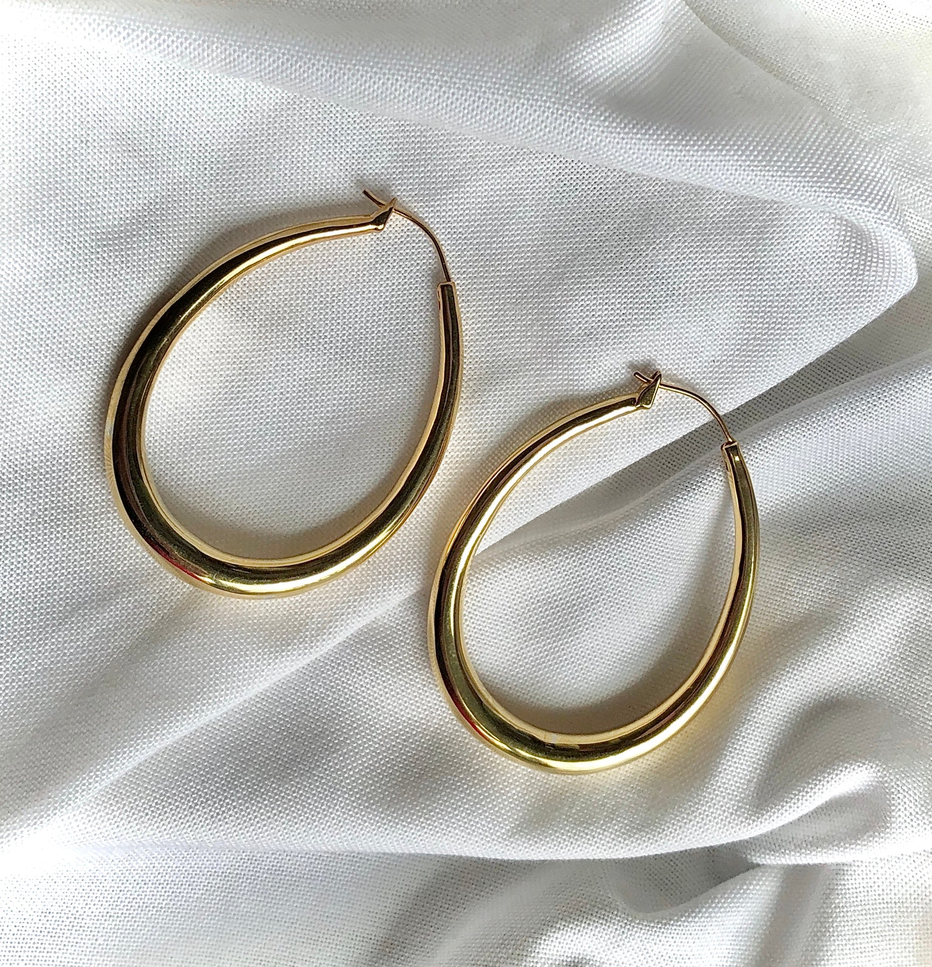 Teardrop Hoop Earrings by Veronique 925 Silver