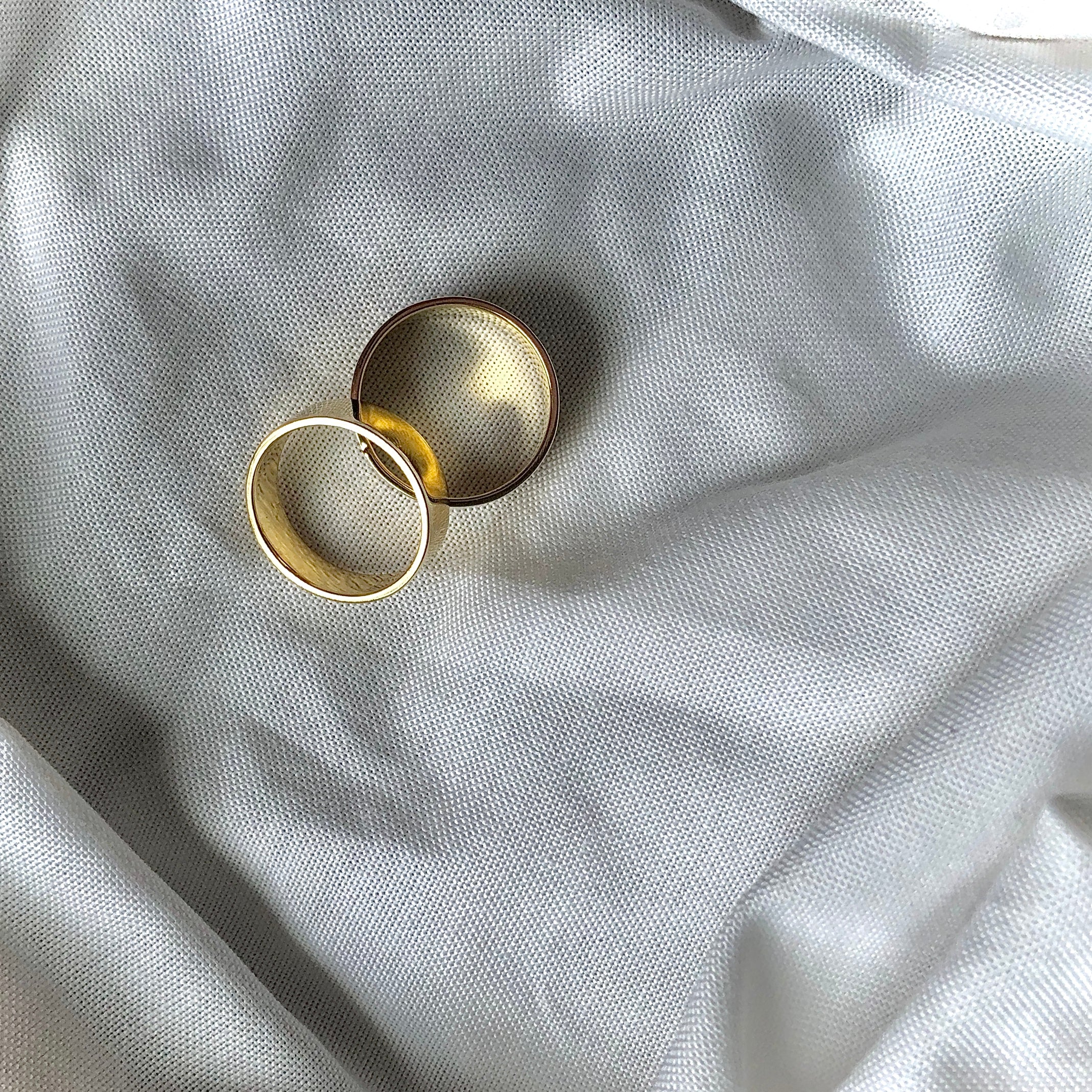 Slim Flat Band Rings by Veronique 925 Silver