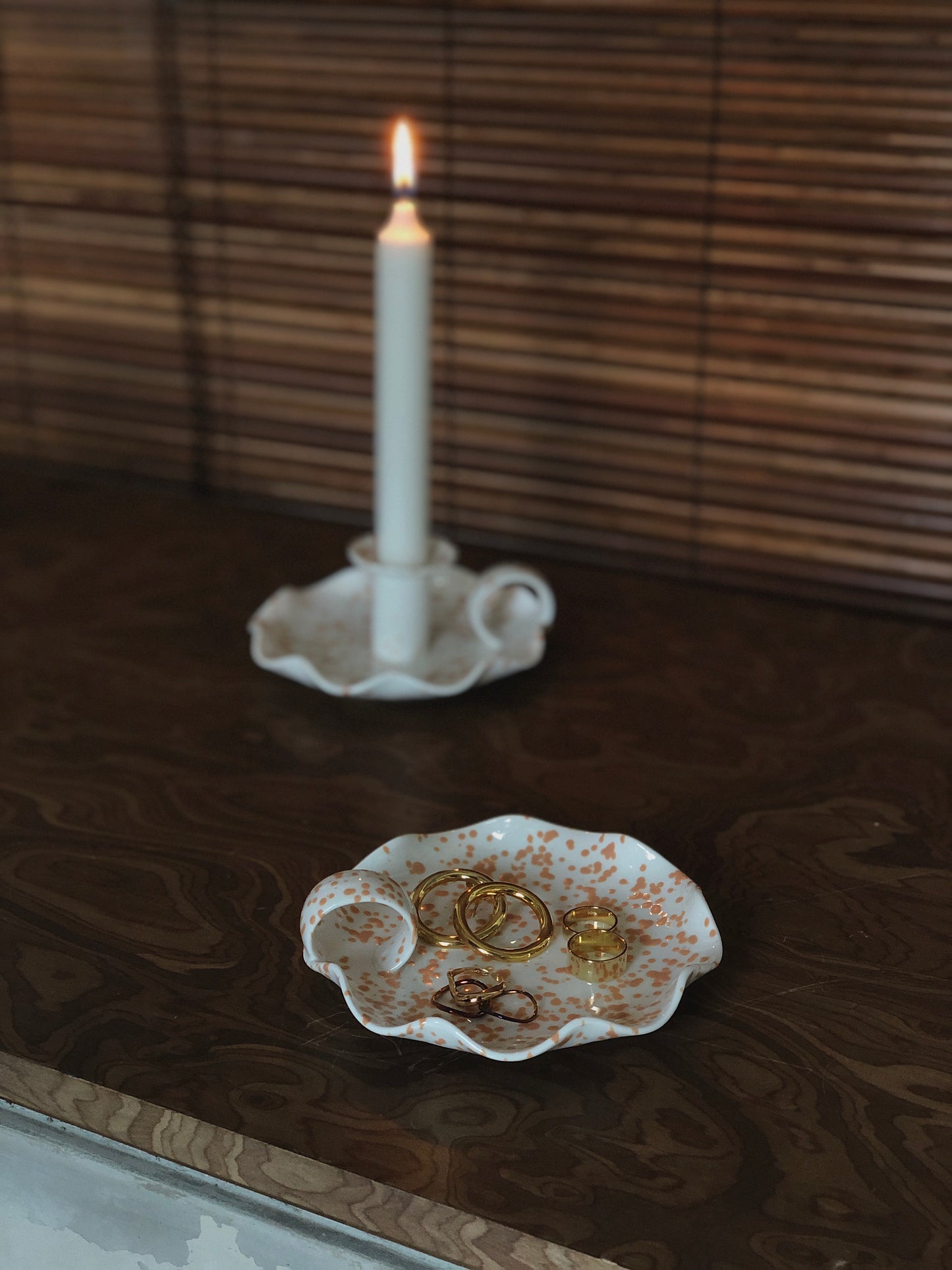 Speckled Candle Holder by Prose Décor