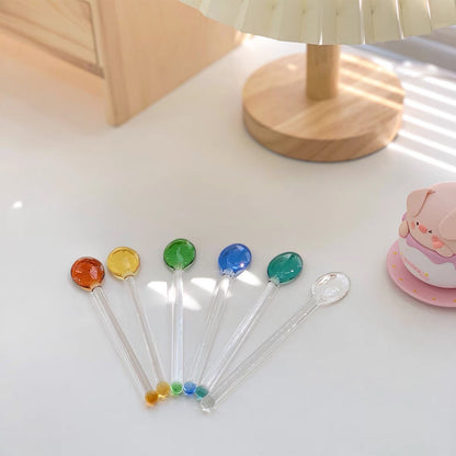 Gumdrop Glass Teaspoons by PROSE Tabletop