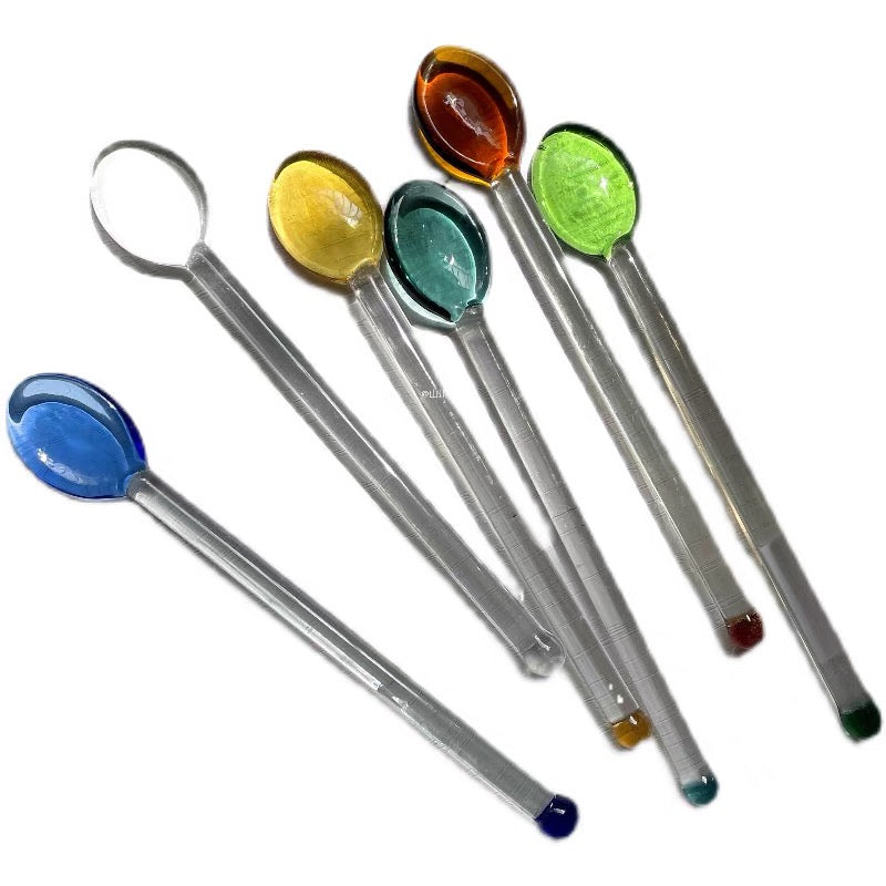 Gumdrop Glass Teaspoons by PROSE Tabletop