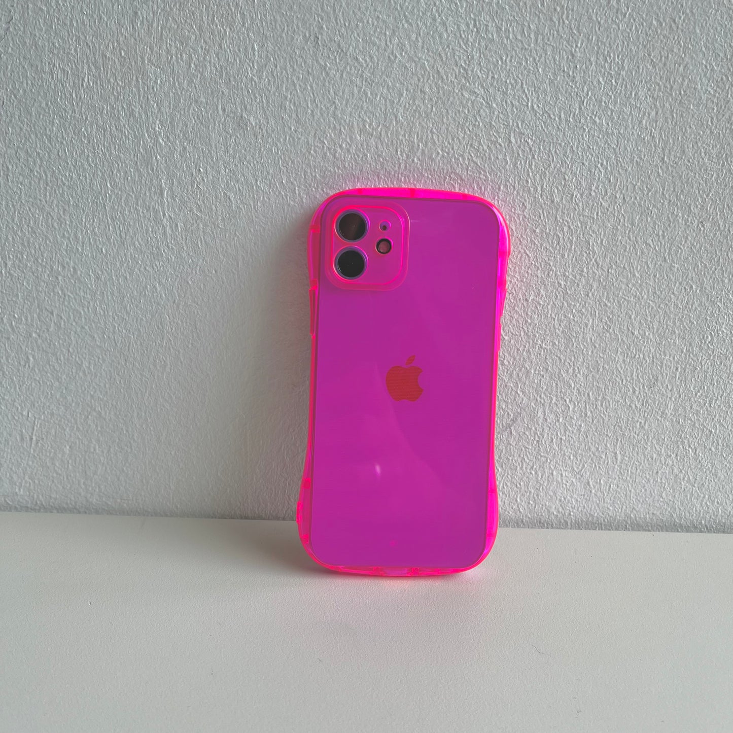 Neon Pink Jelly iPhone Case by Veronique