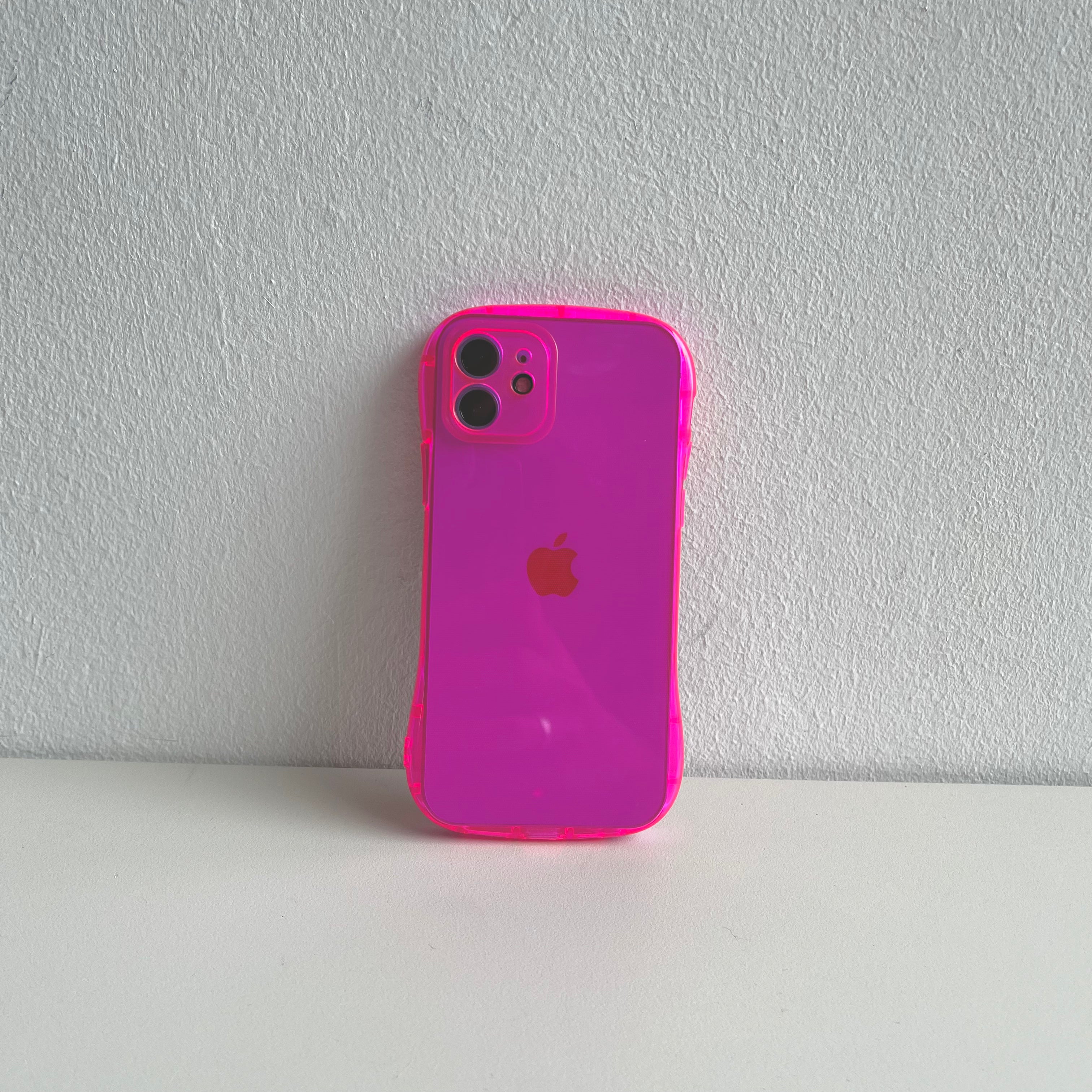 Neon Pink Jelly iPhone Case by Veronique
